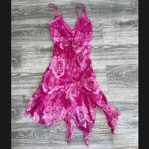 Vintage Y2K pink Floral Fairy Dress